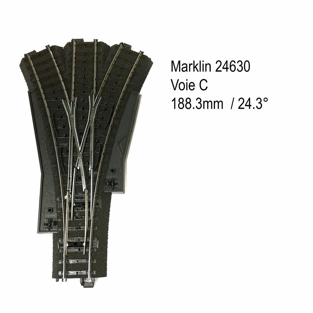 Märklin 24630 C Track Three-Way Turnout