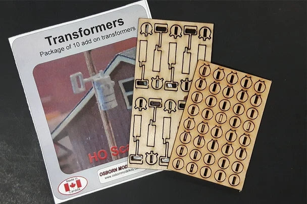 Osborn Model Kits 1106 HO scale transformers for utility poles 10-pack