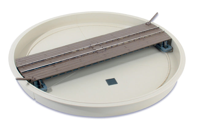 PECO LK555 narrow-gauge turntable kit, assembled example