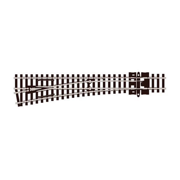 PECO SL-U396F N gauge Code 55 medium-radius left-hand Unifrog turnout