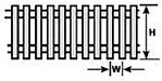 Plastruct 90467 FEN-68 Picket Fence