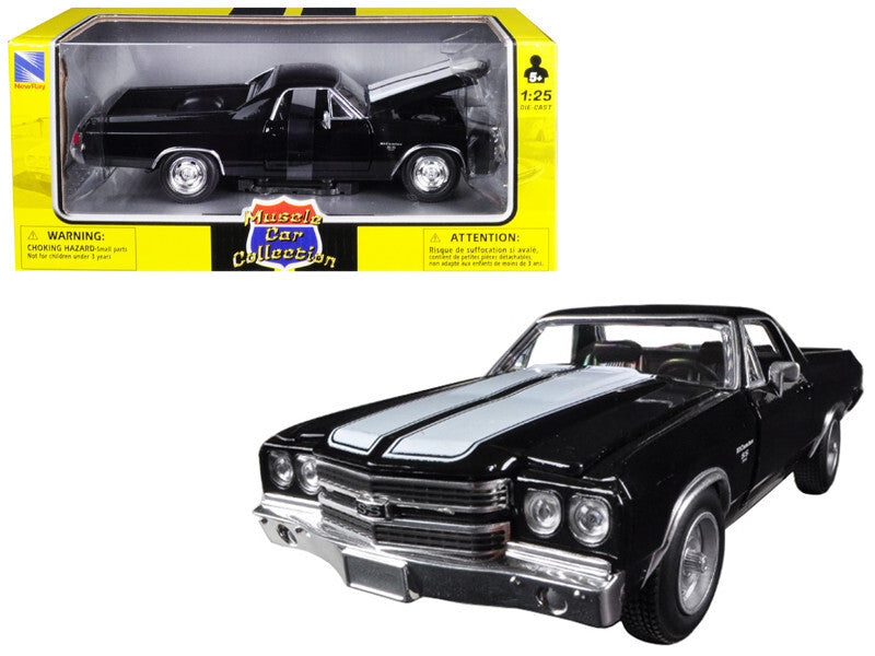 1970 Chevrolet El Camino SS Black/White – New Ray 1:25