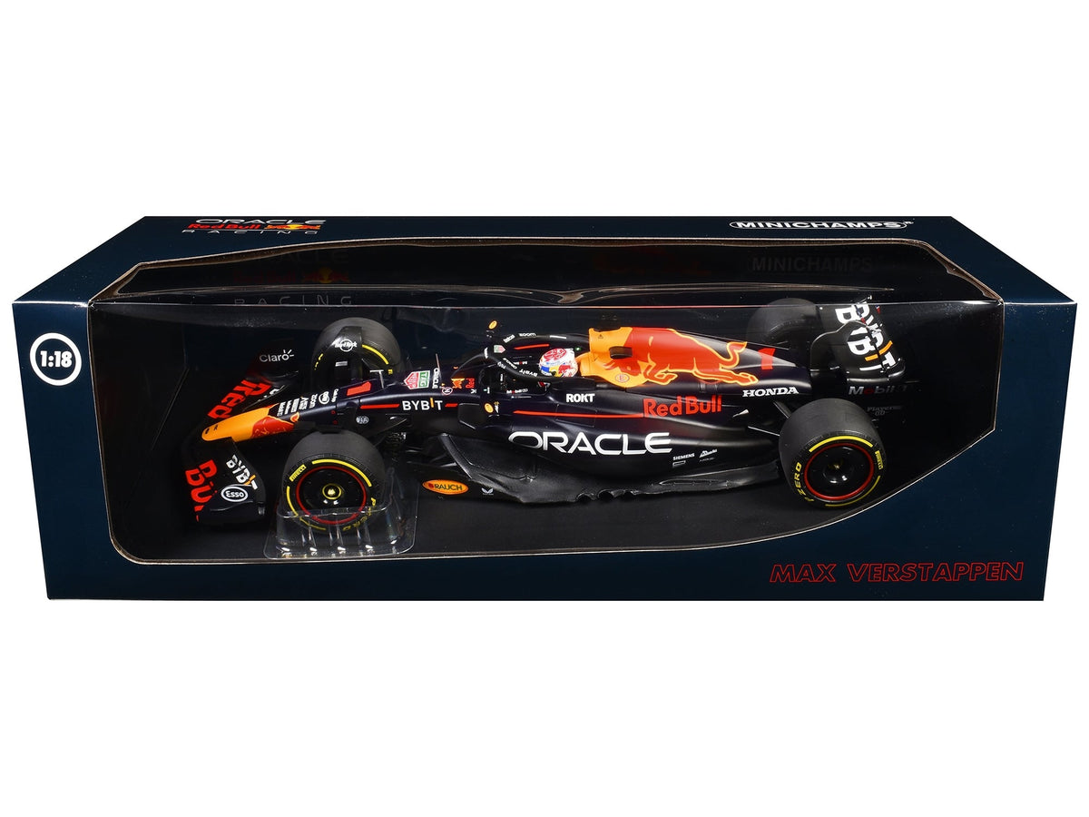 Red Bull Racing RB19 #1 Max Verstappen "Oracle" Winner F1 Formula One "Italian GP" (2023) with Driver Limited Edition to 160 pieces Worldwide 1/18 Diecast Model Car by Minichamps image 3