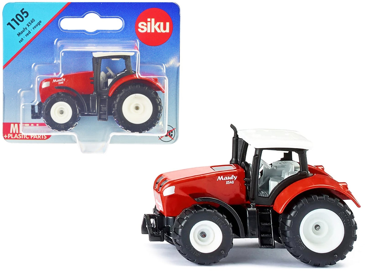 Siku Mauly X540 farm tractor red with white top 1105, product image 1