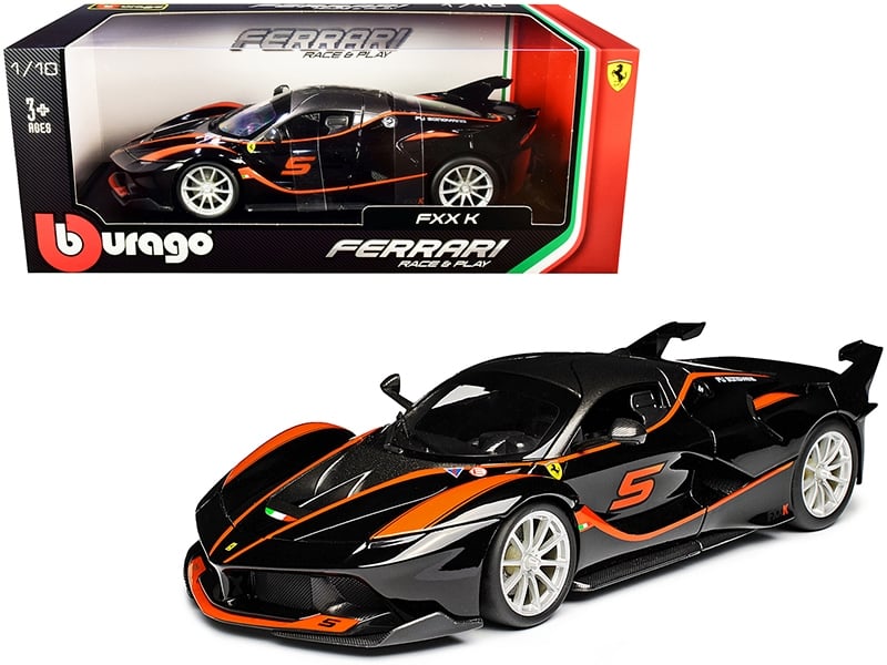 Bburago Ferrari FXX-K 5 Fu Songyang black gray orange 1:18 16010BK, product image 1