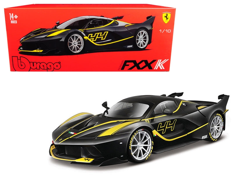 Black and yellow number 44 Ferrari FXX-K, Bburago Signature 1:18 item 16907BK