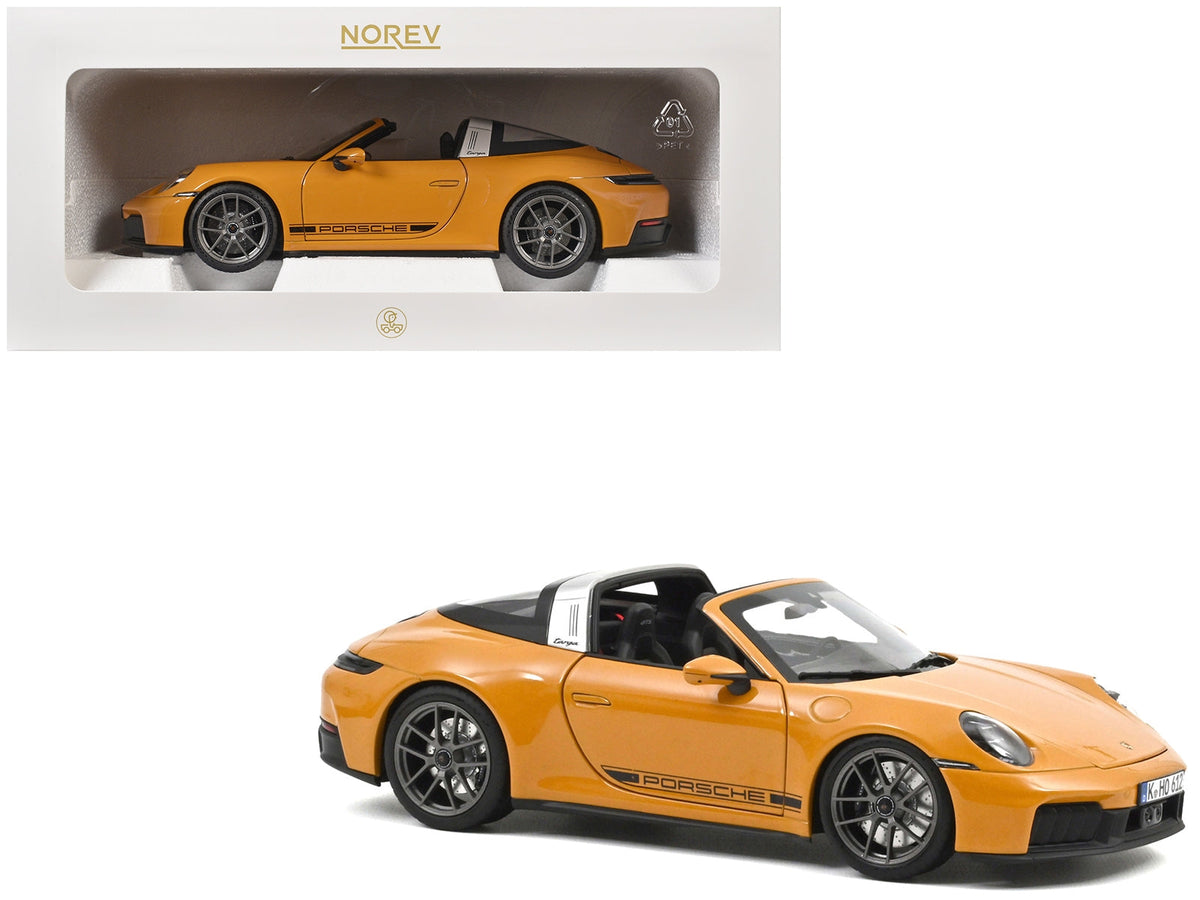 Norev 187190 Porsche 911 Targa in Bahama Yellow with black stripes, 1:18