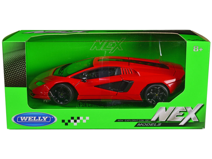 Red Lamborghini Countach LPI 800-4 Welly NEX diecast model