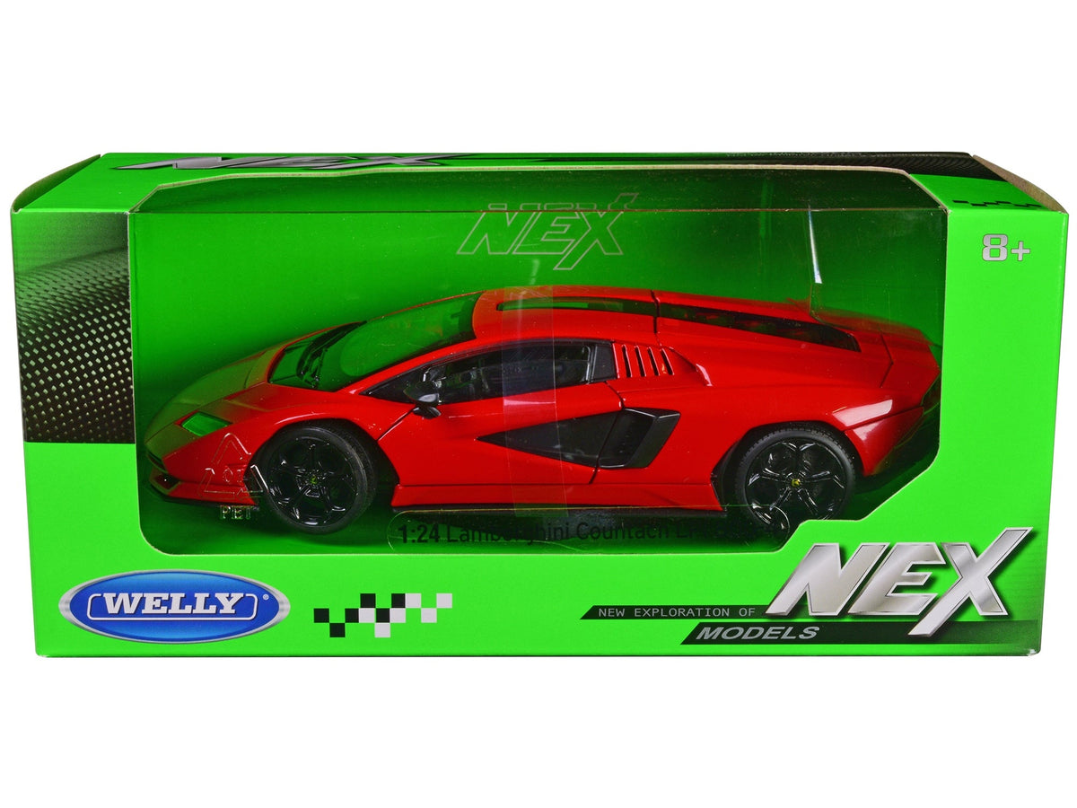 Red Lamborghini Countach LPI 800-4 Welly NEX diecast model