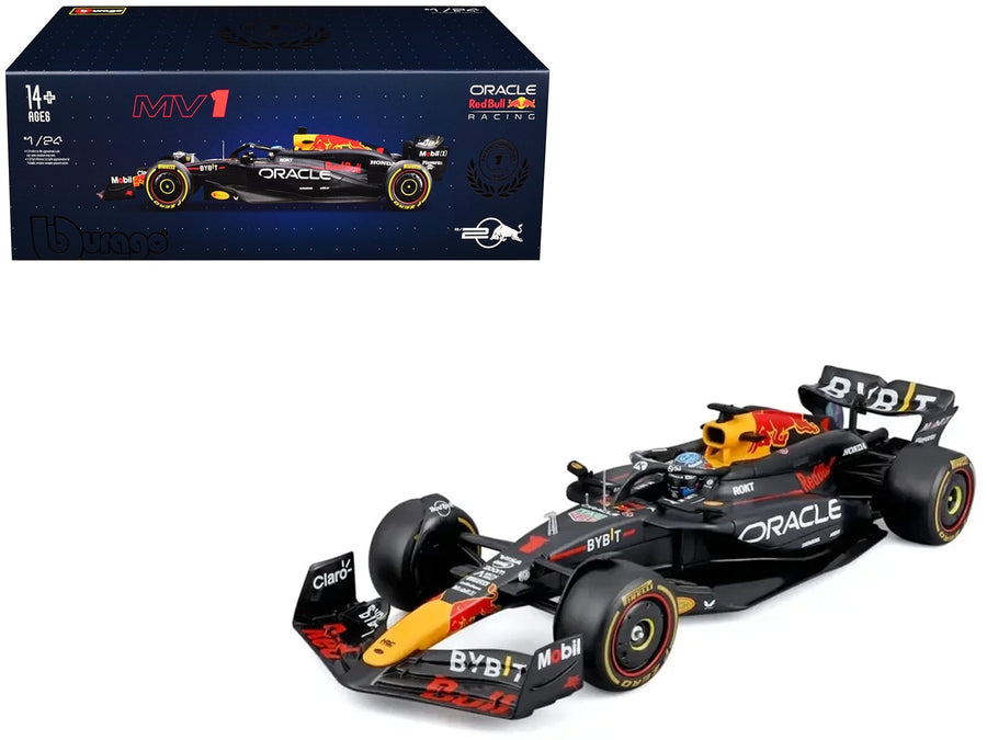 Bburago Red Bull RB20 Max Verstappen number 1, 1:24 model with display case 28056MV