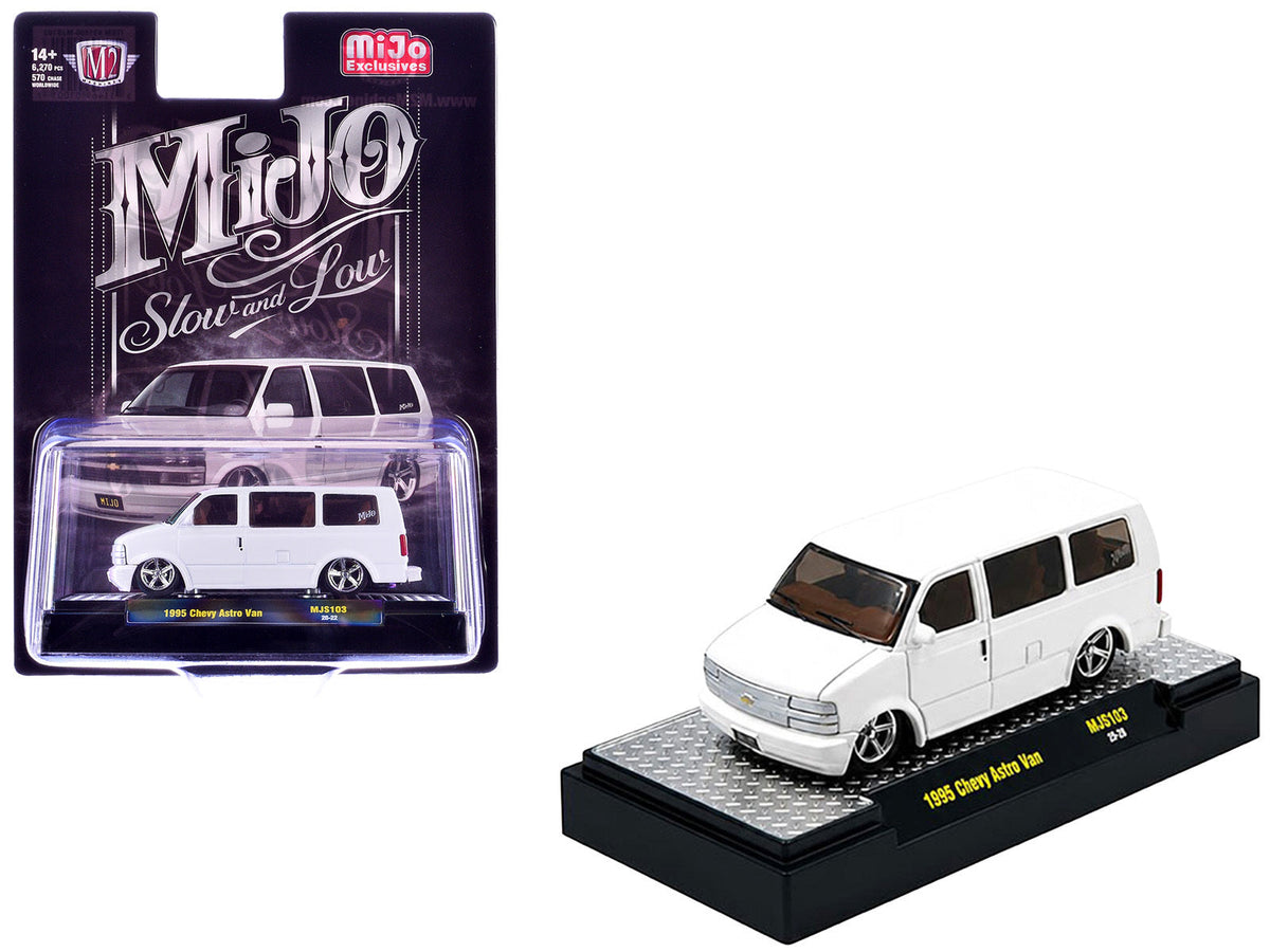 White M2 1995 Chevrolet Astro Slow & Low van, item 31500-MJS103, 1:64
