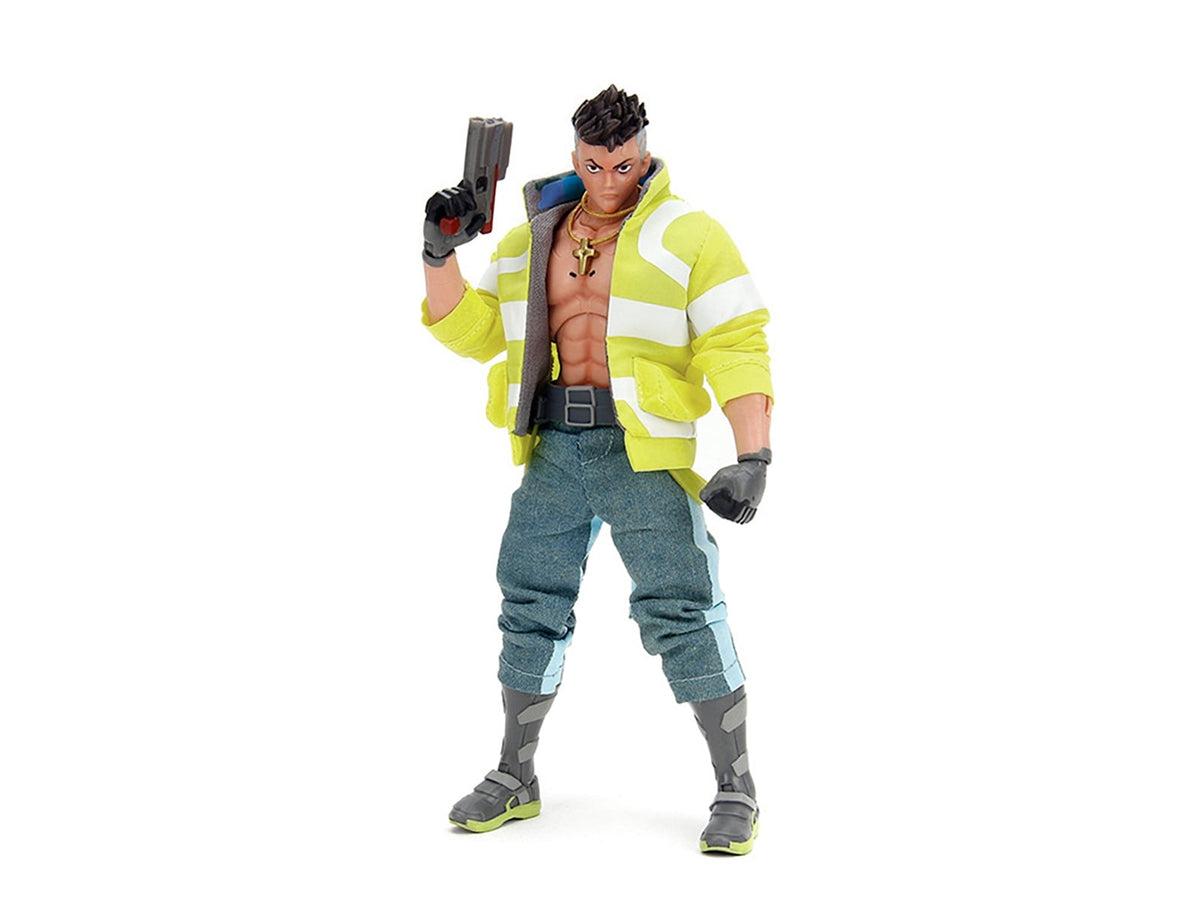 Jada David Martinez Cyberpunk Edgerunners action figure yellow jacket accessories 35004, view 1