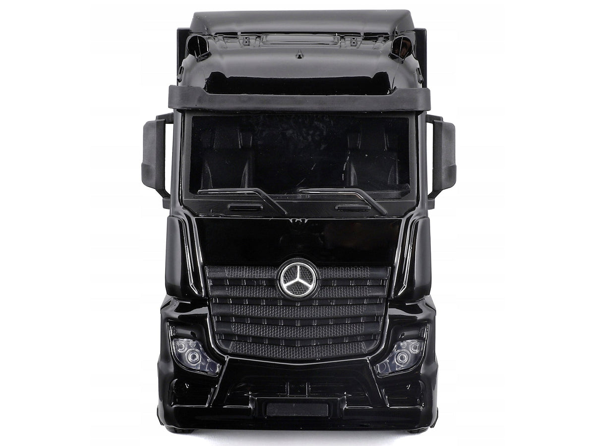 Mercedes-Benz Actros Gigaspace Car Transporter Black and Mercedes-AMG F1 W15 E Performance #63 George Russell "Petronas" Formula One F1 World Championship (2024) "Racing Hauler" Series 1/43 Diecast Model Car by Bburago image 4