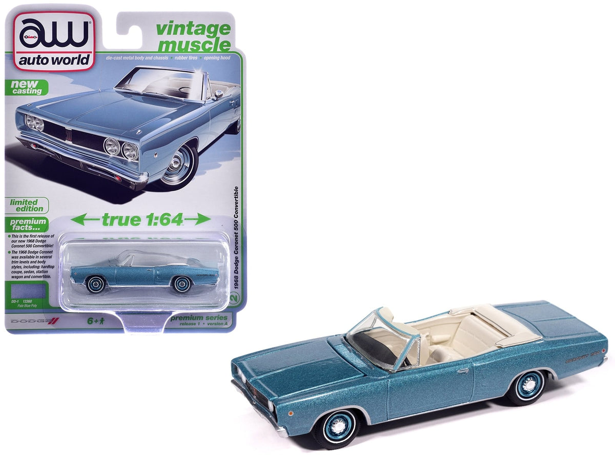 Representative current product image for Auto World 1968 Coronet: 500 Convertible vs R/T in 1:64