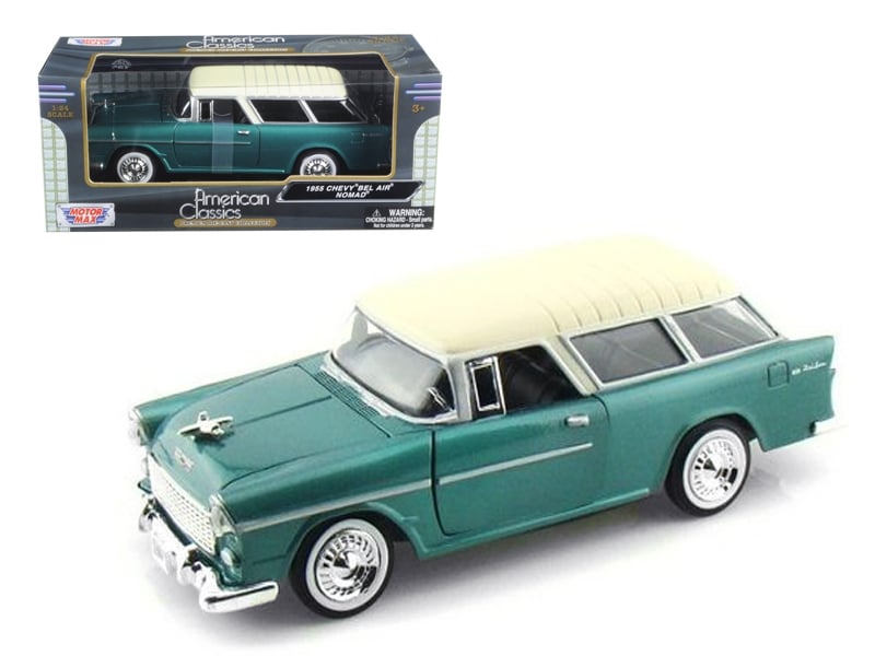 Motormax 1955 Chevrolet Nomad green 1:24 73248GRN, product image 1