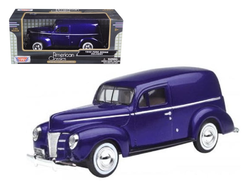 Motormax 1940 Ford Sedan Delivery purple metallic 1:24 73250PUR, view 1