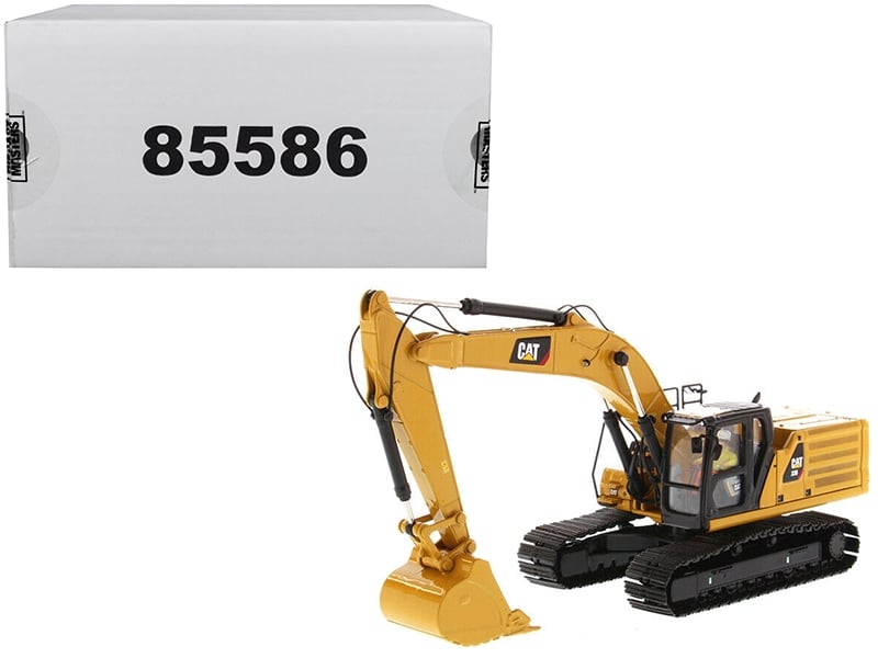 Diecast Masters CAT Caterpillar 336 Next Generation hydraulic excavator operator 1:50 85586, view 1