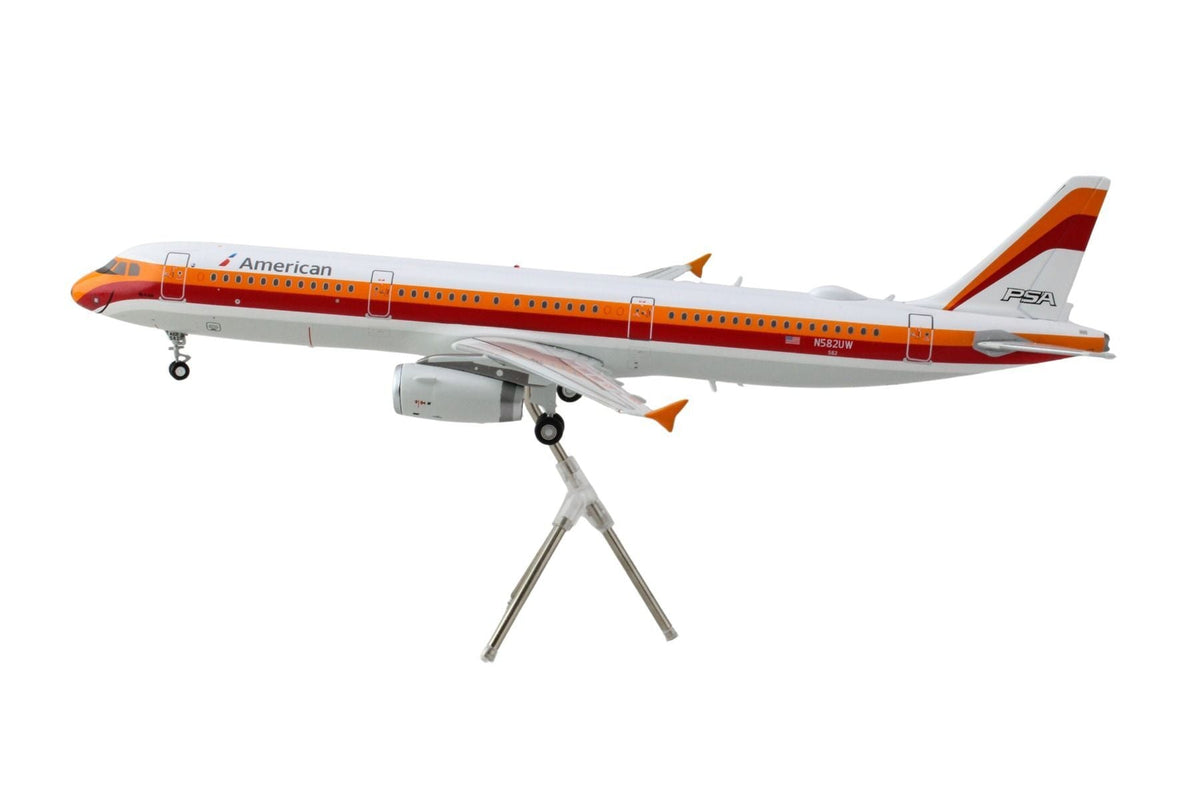American Airlines PSA heritage A321 N582UW, one separately sold model for a 1:200 heritage pairing
