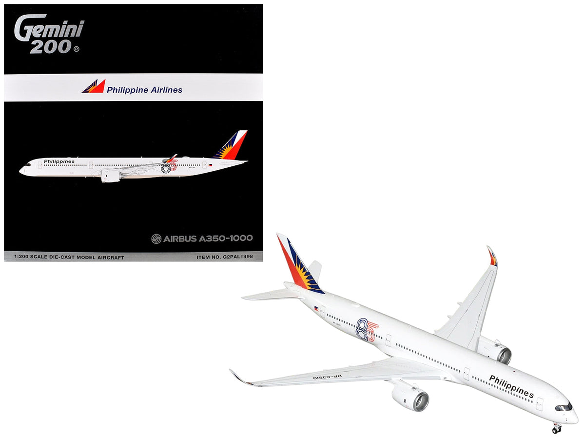 Philippine Airlines Airbus A350-1000 RP-C3510 model with Gemini 200 packaging, G2PAL1498