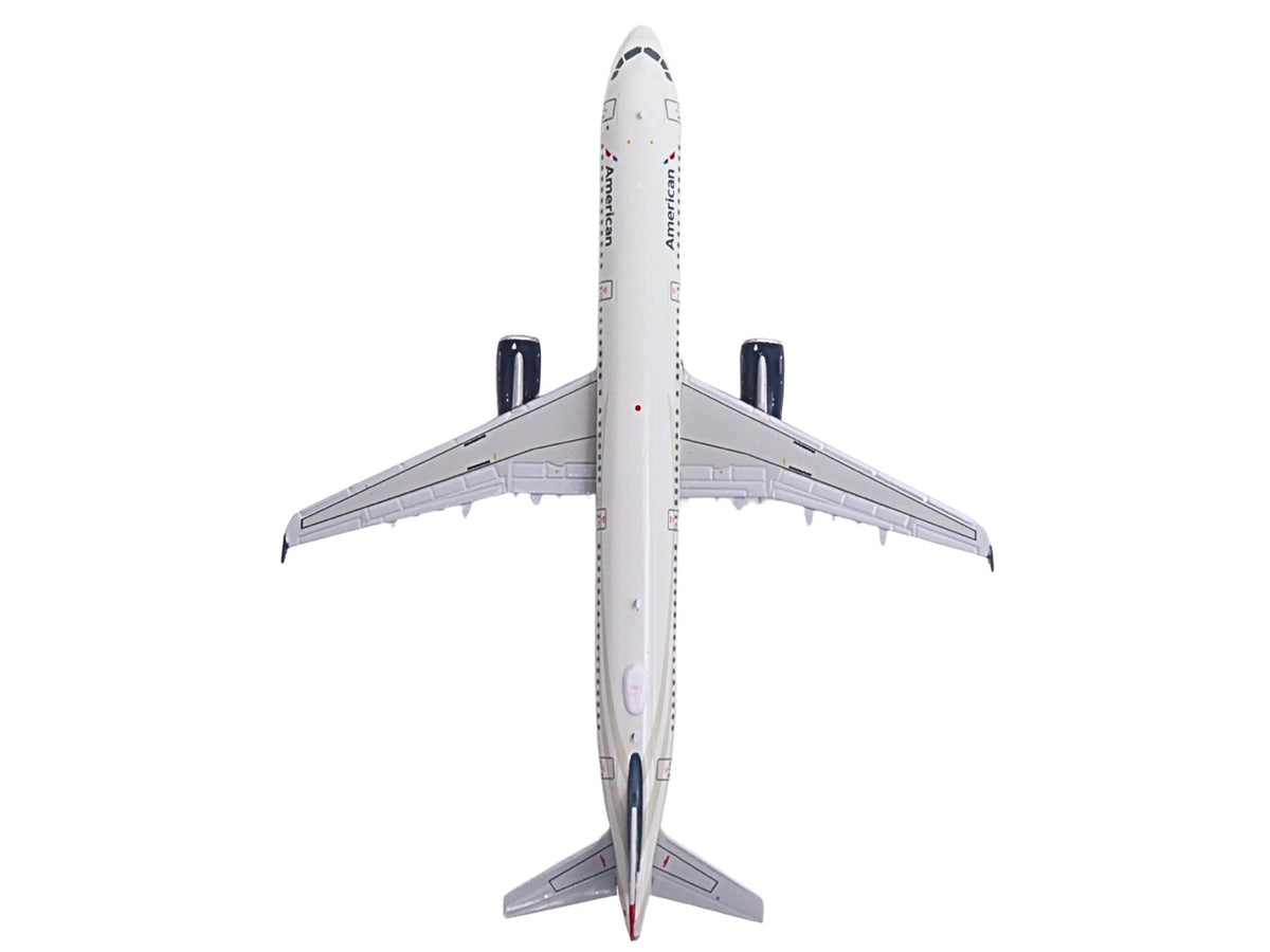 Airbus A321 Commercial Aircraft "American Airlines - US Airways Heritage Jet" (N578UW) White with Blue Tail 1/400 Diecast Model Airplane by GeminiJets image 5