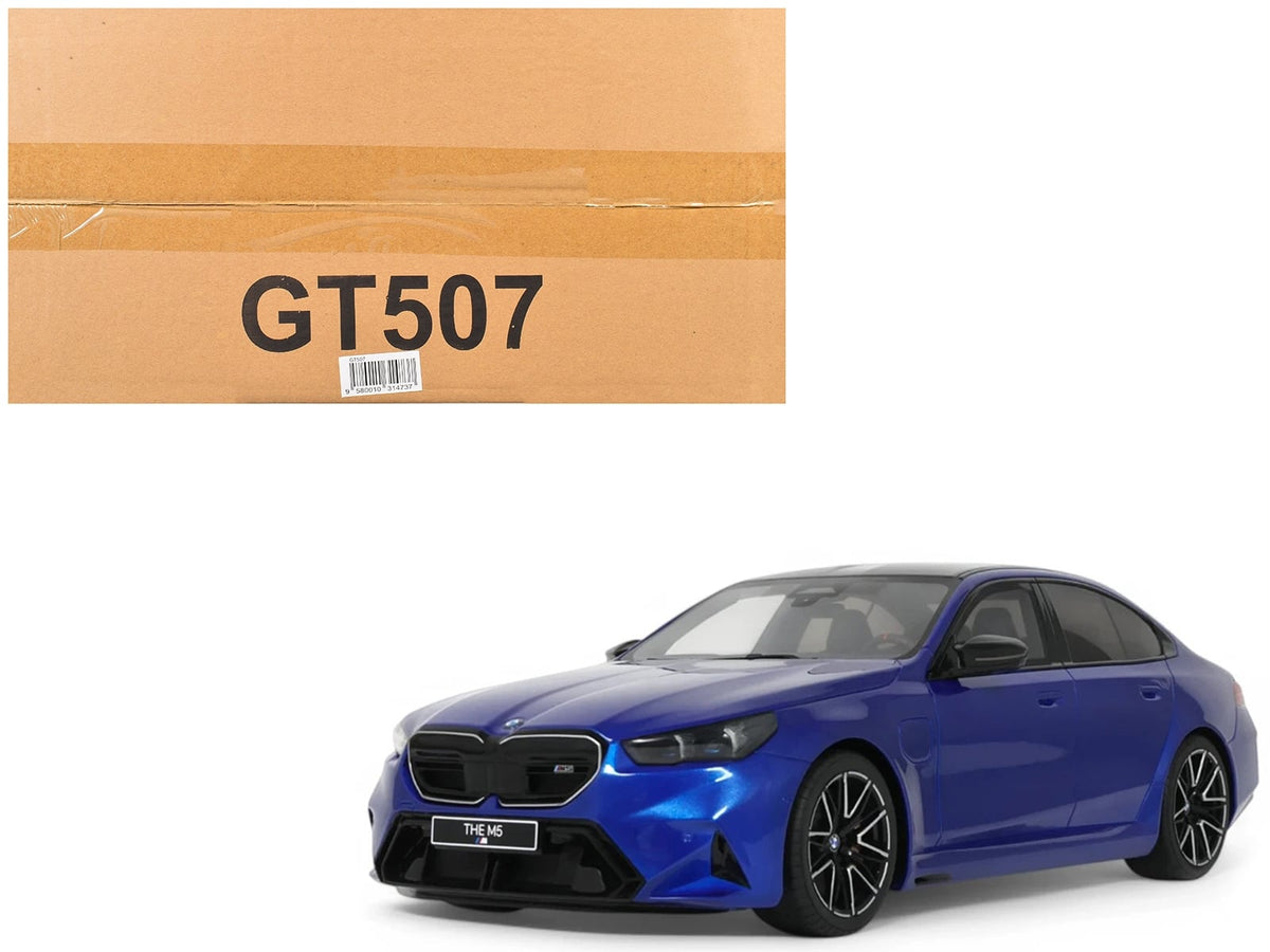 Representative current product image for GT Spirit BMW M5 G90: Marina Bay Blue vs. Pebble Beach Fire Orange