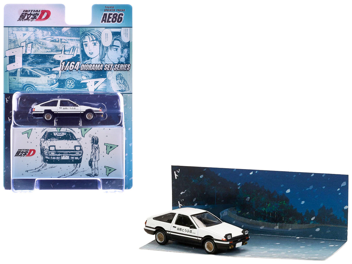 Initial D AE86 Takumi & Natsuki Diorama Set – Hobby Japan 1:64