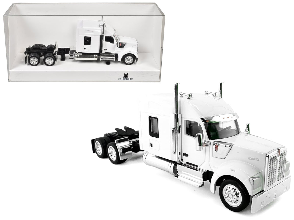 HO Logistics Kenworth W990 stand-up sleeper cab white HO 1:87 HL-990075, product image 1