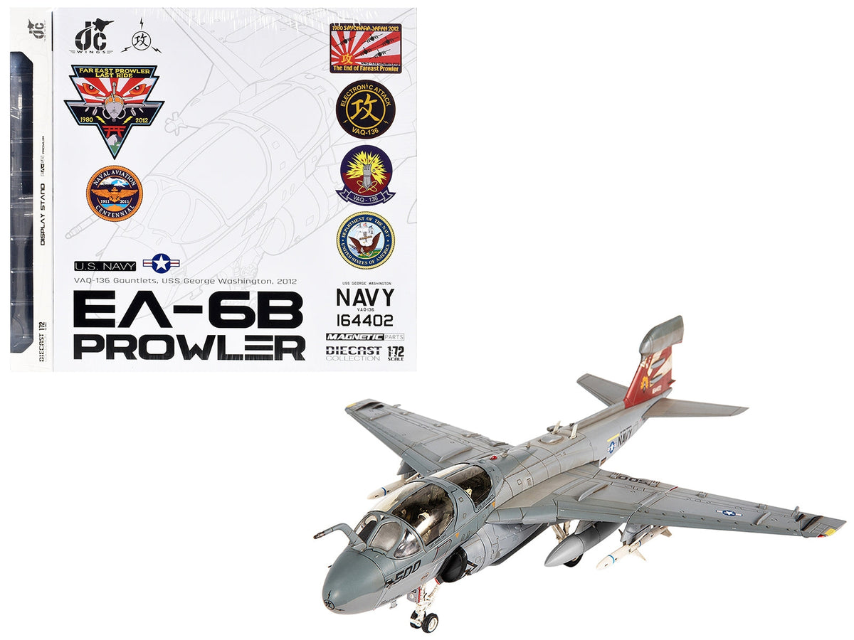 Representative current product image for JC Wings EA-6B Prowler VAQ-136: Folding Wings and Display Features