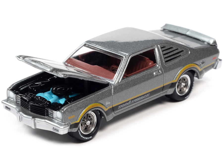 Johnny Lightning OK Used Cars 1976 Plymouth Volare Road Runner in Silver Cloud Metallic