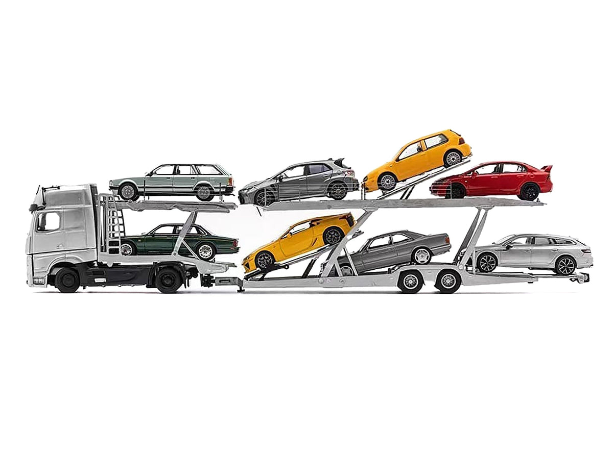GCD Actros KS-069-400 car transporter, sold without the demonstration cars shown