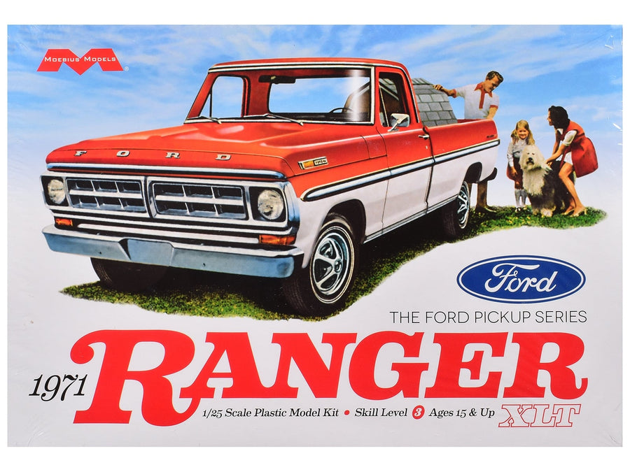 Moebius 1971 Ford Ranger XLT pickup model kit 1:25 MOE-1208, product image 1