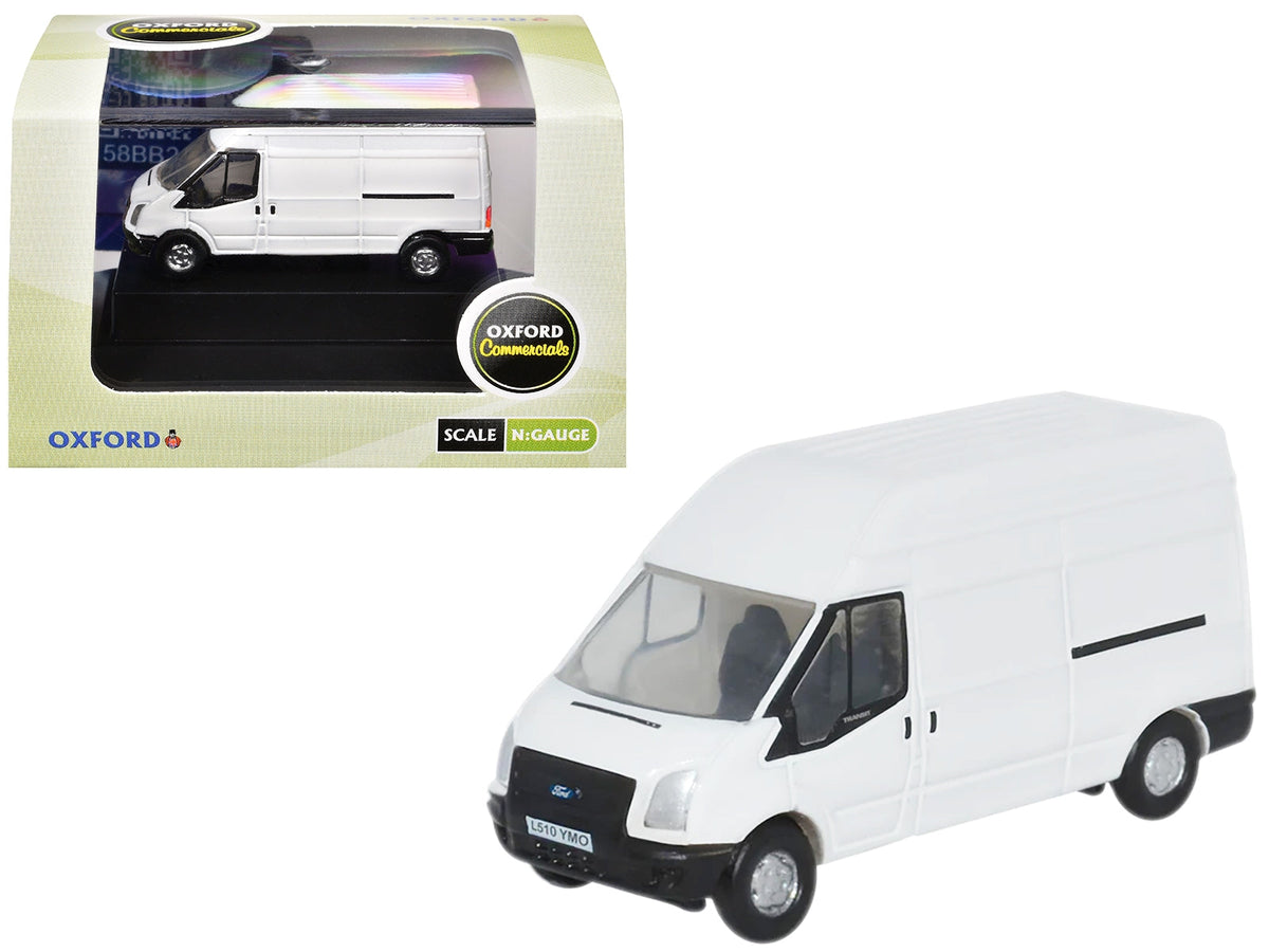 2006 Ford Transit LWB High Roof Van White 1/148 (N) Scale Diecast Model Car by Oxford Diecast