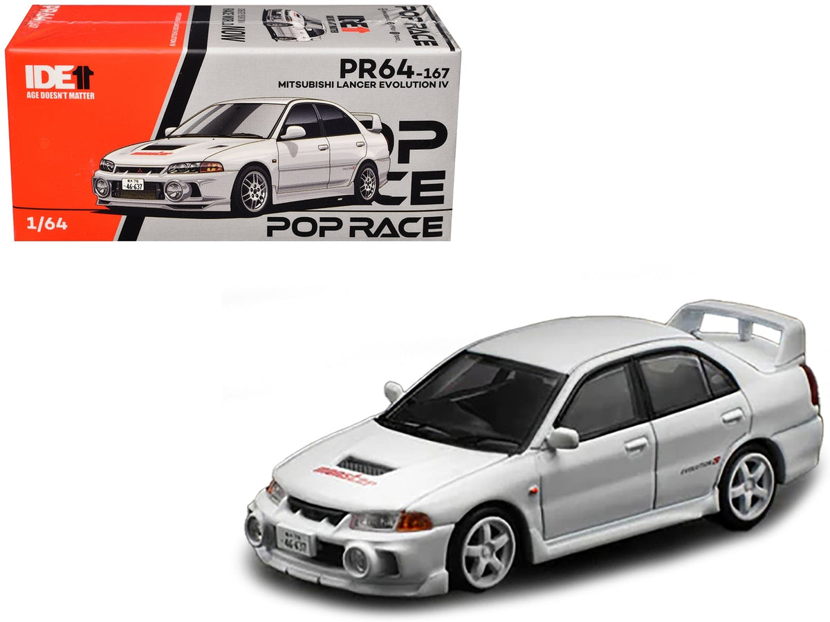 Mitsubishi Lancer Evolution IV RHD (Right Hand Drive) White "Indonesia Diecast Expo 2024 Exclusive" 1/64 Diecast Model Car by Pop Race image 4