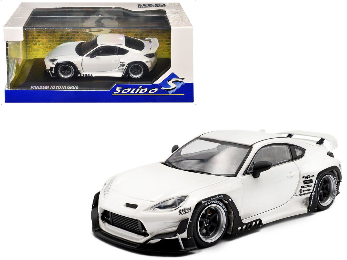 2022 Toyota Pandem GR86 White Metallic 1/43 Diecast Model Car by Solido