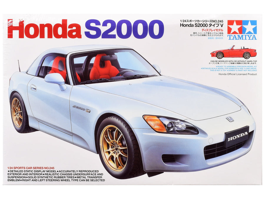 Tamiya Honda S2000 1:24 assembly kit 24245 with open-top or hardtop build options