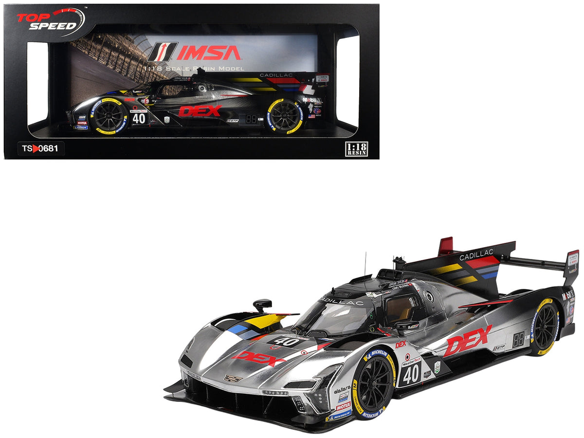 Cadillac V-Series.R #40 Louis Deletraz - Kamui Kobayashi - Jordan Taylor "Cadillac Wayne Taylor Racing" IMSA "24 Hours of Daytona" (2025) 1/18 Model Car by Top Speed