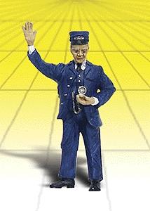 Woodland Scenics G Scale Clyde the Conductor figure with pocket watch