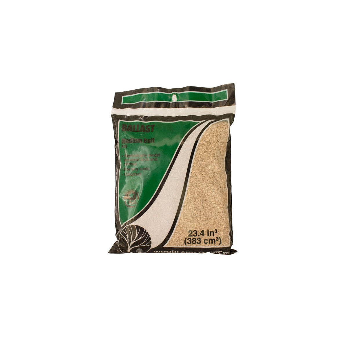 Woodland Scenics B80 Buff Medium Ballast bag, showing the manufacturer's B80 label.