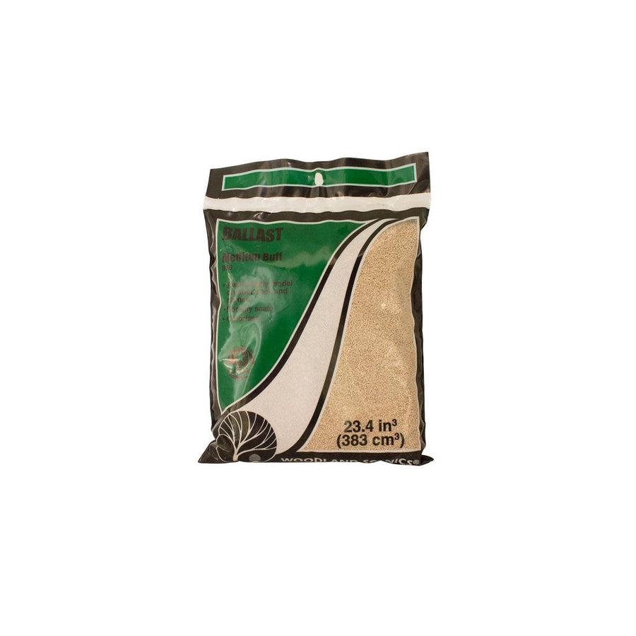 Woodland Scenics B80 Buff Medium Ballast bag, showing the manufacturer's B80 label.