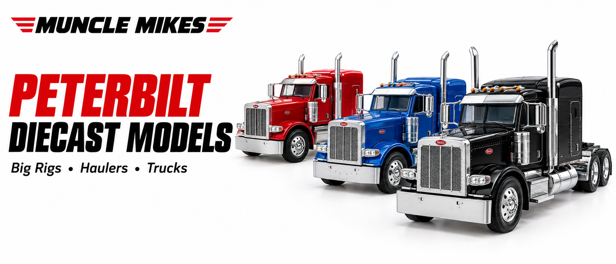 Muncle Mikes Peterbilt diecast models collection artwork: Big Rigs, Haulers, Trucks