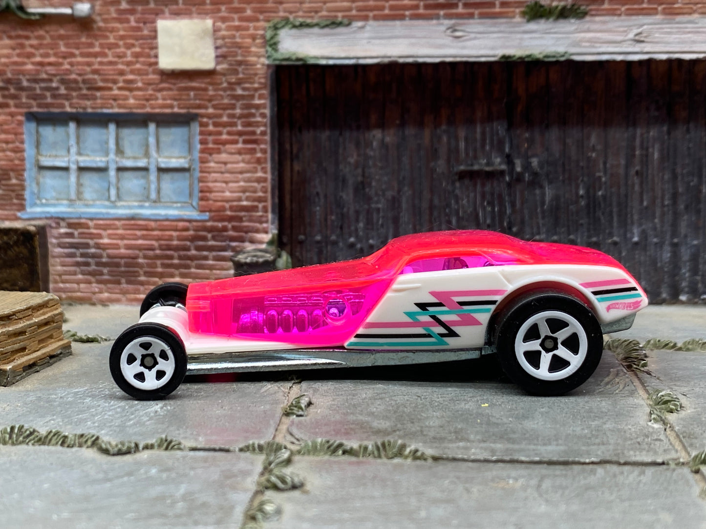 Loose Hot Wheels - Hi Roller - White and Pink