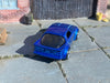 Custom Hot Wheels - Mazda RX-7 - Blue Greedy - Chrome 4 Spoke Wheels - Rubber Tires