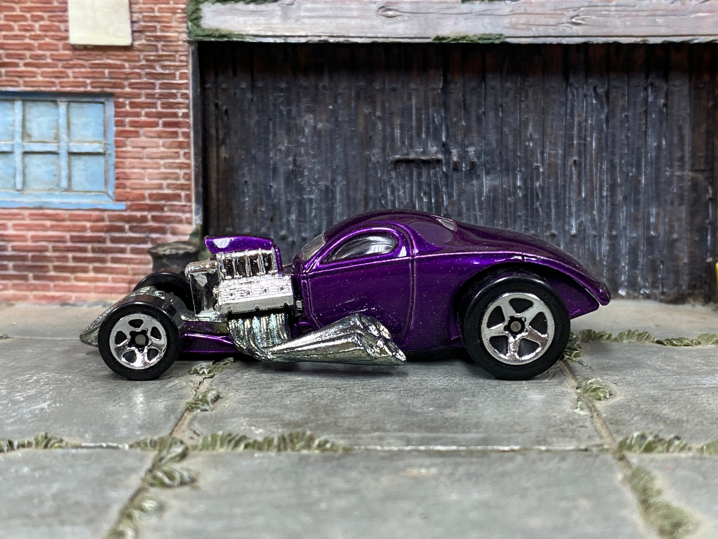 Loose Hot Wheels - 1/4 Mile Coupe Drag Car - Purple