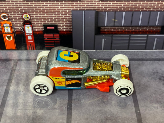 Loose Hot Wheels - Mod Rod Hot Rod - Silver Art Car