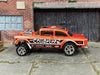 Custom Hot Wheels - 1955 Chevy Gasser - Orange - Chrome Mag Wheels - Rubber Tires