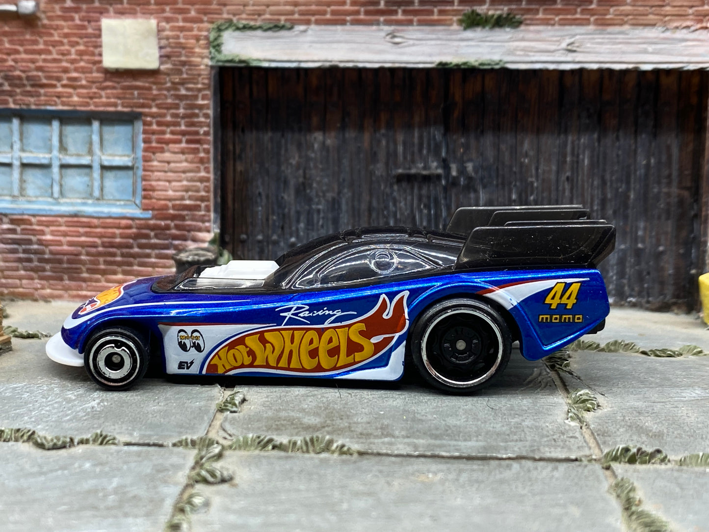 Loose Hot Wheels - Supercharged Funny Car Dragster - Blue Hot Wheels