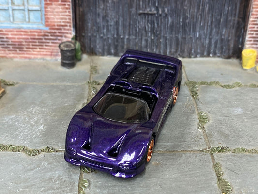 Custom Hot Wheels - Ferrari F50 - Purple - Mag Wheels - Rubber Tires