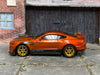 Custom Hot Wheels - 2020 Ford Mustang Shelby GT500 - Orange and Black - Gold Mag Wheels - Rubber Tires