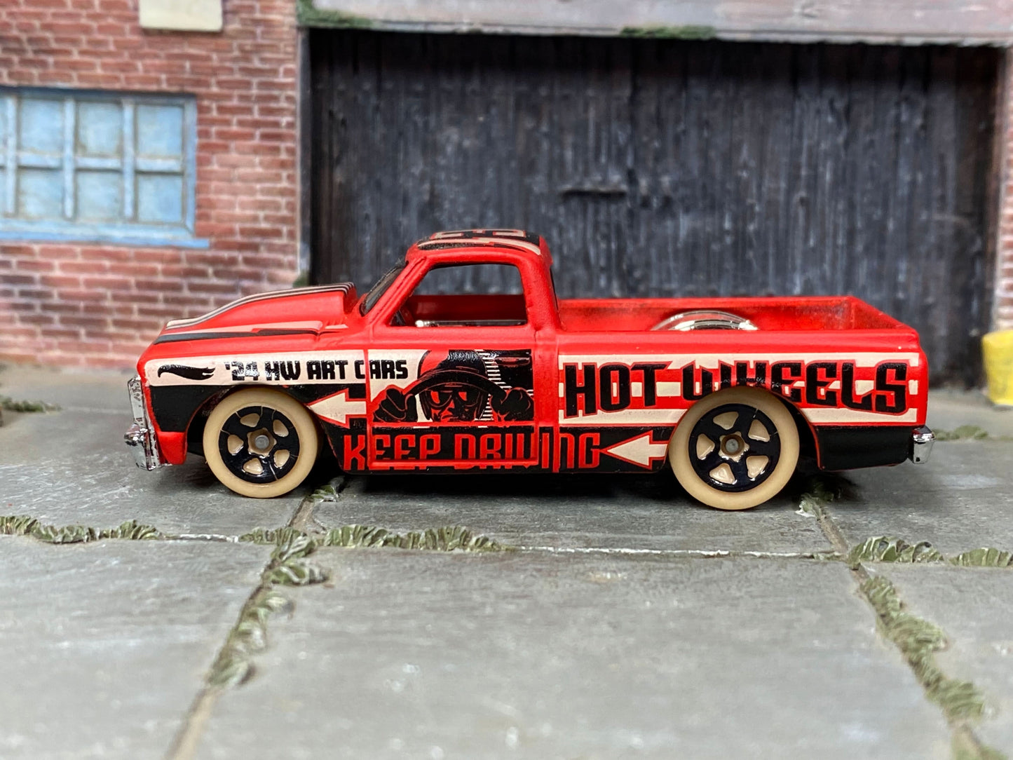 Loose Hot Wheels - 1967 Chevy C10 Pick Up Truck - Red art Series