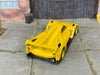Custom Hot Wheels - Cadillac Project GTP Hypercar - Yellow - Yellow Mag Wheels - Rubber Tires